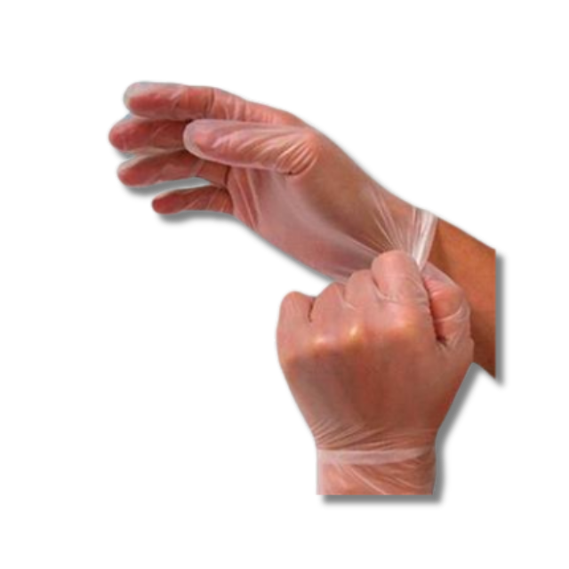 16 Luva de vinil sem amido