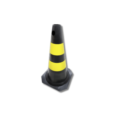 CONE RIGIDO PRETO AMARELO