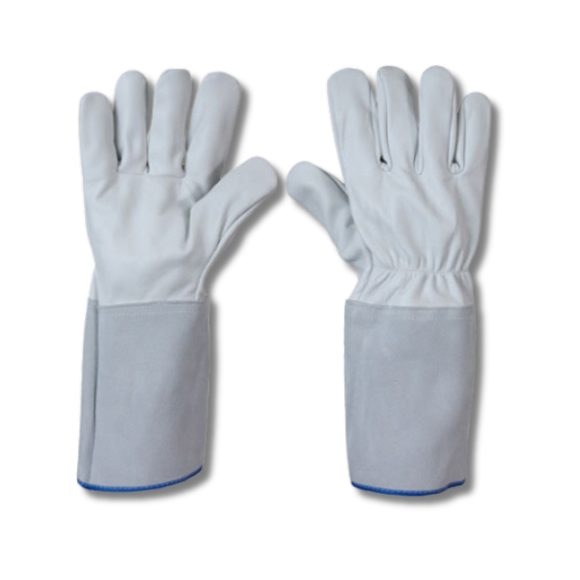 Luva de vaqueta cano longo