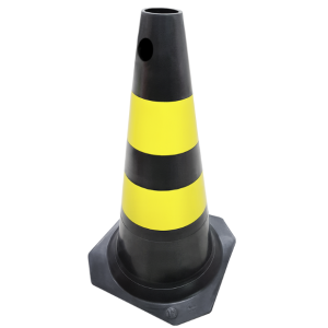 CONE RIGIDO PRETO AMARELO