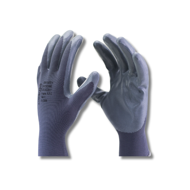 Luva nylon banho nitrilico