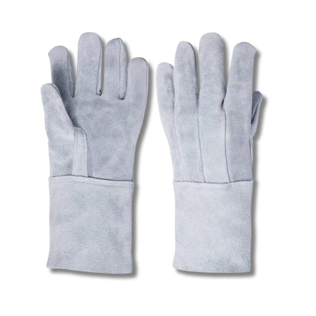 Luva de raspa cano médio 15 cm