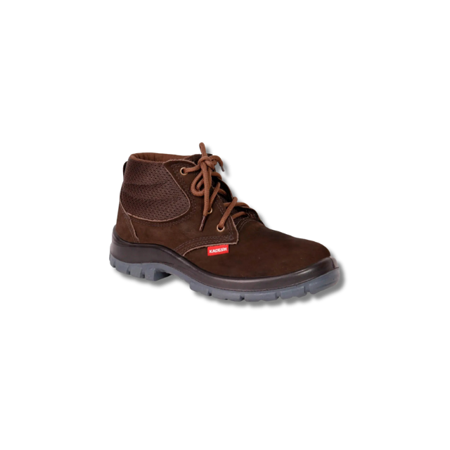 Botina Nobuck Marrom Solado Bidensidade Bico PVC