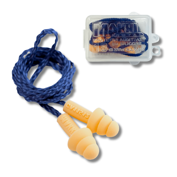 Protetor Plug de silicone 14 db e 18 db