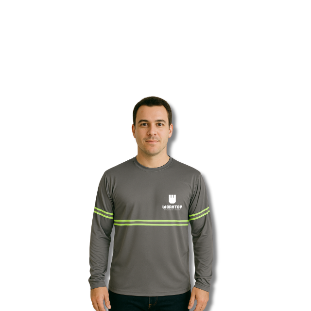 Camiseta com Faixa Refletiva